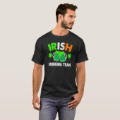 St Patrick's Day Ireland Flag Beer IRISH DRINKING  T-shirt (Voorkant volledig)