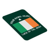St Patrick's Day Ireland Flag Custom Name Shamrock Magneet (Rechterzijde)