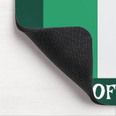 St Patrick's Day Ireland Flag Custom Name Shamrock Muismat (Hoek)