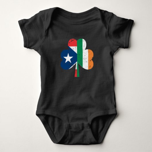 St Patricks Day Ireland Puerto Rican Romper (Voorkant)