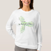 St. Patrick's Day Ireland Word Collage T-shirt (Voorkant)