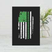 St. Patrick's Day Irish American Flag Kaart (Staand voorkant)