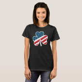 St Patrick's Day Irish American Flag Shamrock 1 T-shirt (Voorkant volledig)