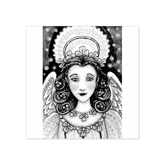 ST. PATRICK'S DAY IRISH ANGEL RUBBER STEMPEL (Afrduk)