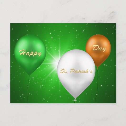 St. Patrick's Day Irish Balloons - Briefkaart (Voorkant)