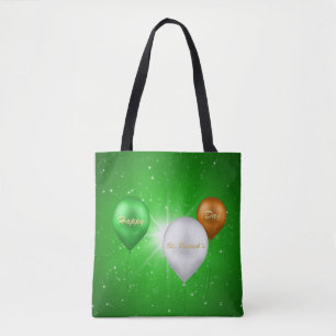 St. Patrick's Day Irish Balloons - Canvas tas