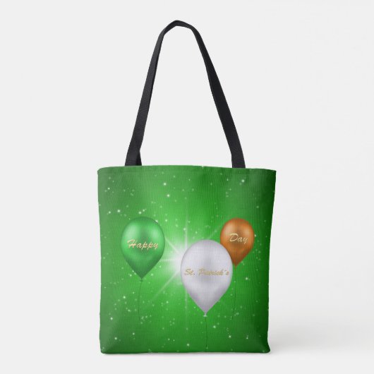 St. Patrick's Day Irish Balloons - Canvas tas (Achterkant)
