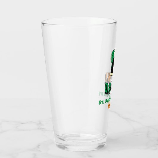 St Patricks Day Irish Beer Cute Funny Pint Glas (Rechts)