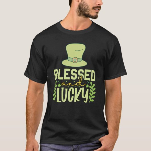 St Patricks Day Irish Blessed Lucky T-shirt (Voorkant)