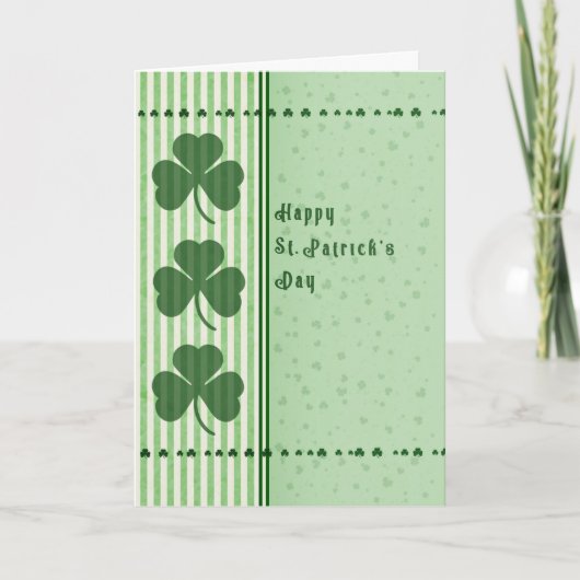 St. Patrick's Day Irish Blessing Kaart (Voorkant)