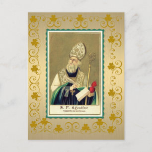St. Patrick's Day Irish Briefkaart w Shamrocks