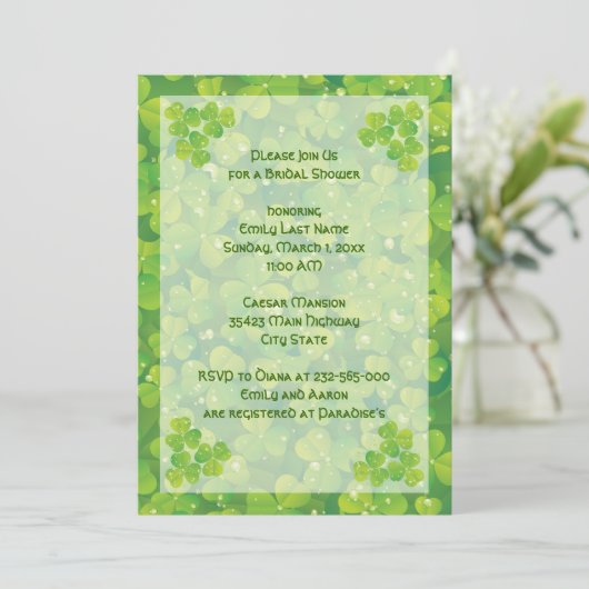 St. Patrick's Day Irish bruiloft vrijgezellenfeest Kaart (Staand voorkant)