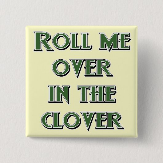 St. Patrick's Day Irish Buttonnen Vierkante Button 5,1 Cm (Voorkant)