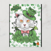 St. Patrick's Day Irish Cat Briefkaart (Voorkant)