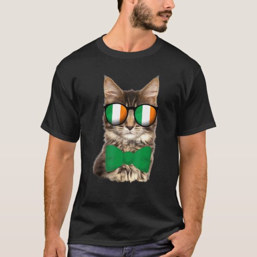 St Patricks Day Irish Cat T-shirt (Voorkant)