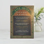 St Patricks Day Irish Celebration Birthday Party Kaart (Staand voorkant)