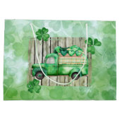 St. Patrick's Day Irish Clovers  Truck Groot Cadeauzakje (Achterkant)