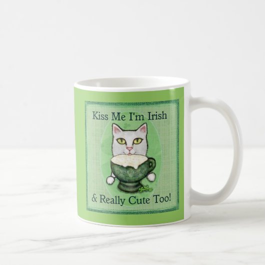 St. Patrick's Day Irish Coffee Cat Mok (Rechts)