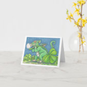 ST. PATRICK'S DAY IRISH DRAGON CARTE DE REMARQUE V (Fleur jaune)