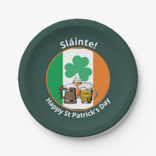 St Patricks Day Irish Flag Papieren Bordje