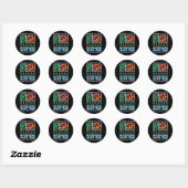 St Patrick's Day Irish Flag Scottish Shamrock Joke Ronde Sticker (Vel)