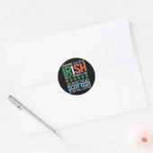 St Patrick's Day Irish Flag Scottish Shamrock Joke Ronde Sticker (Envelop)