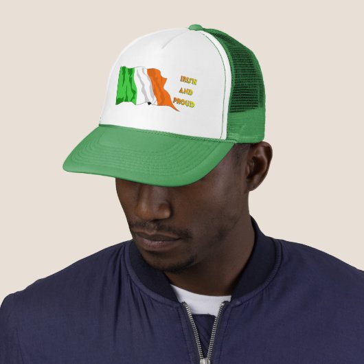 St Patrick's Day Irish Flag Trucker Pet (In situ)