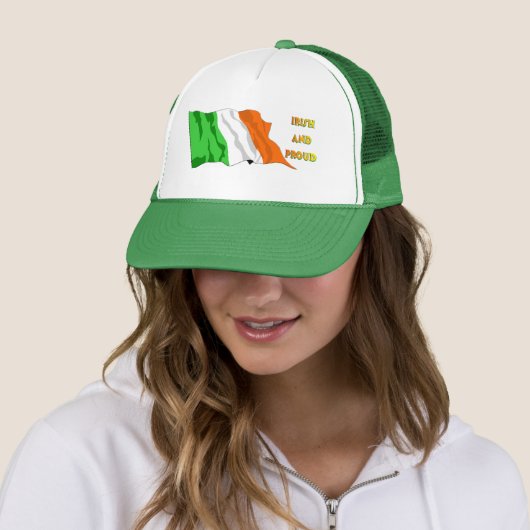 St Patrick's Day Irish Flag Trucker Pet (In situ)