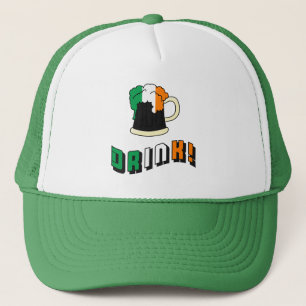 St Patricks Day Irish Funny Cute Drink Beer Trucker Pet