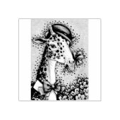 ST. PATRICK'S DAY IRISH GIRAFFE RUBBER STAMP 	RUBBERSTEMPEL (Afrduk)