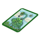 St. Patrick's Day IRISH GREEN FLAMINGO MAGNET Magneet (Linkerzijde)