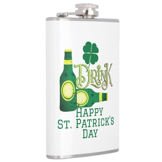 St. Patrick's Day Irish green luck Shamrock Heupfles (Rechts)