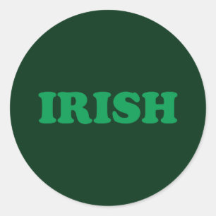 St. Patrick's Day Irish Green Ronde Sticker