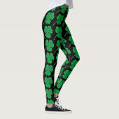St. Patrick's Day | Irish Green Shamrocks Pattern Leggings (Rechts)