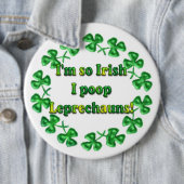 St. Patrick's Day Irish Humoureuze Buttonnen Pins Ronde Button 6,0 Cm (In situ)
