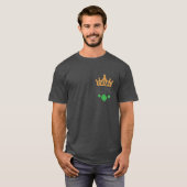 St Patrick's Day Irish King Funny T-Shirt (Voorkant volledig)