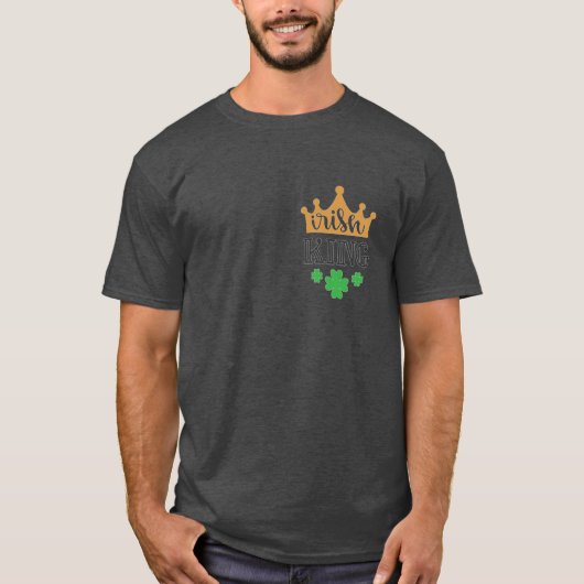 St Patrick's Day Irish King Funny T-Shirt (Voorkant)