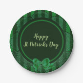 St. Patrick's Day - Irish Lace Round Paper Bord (Voorkant)