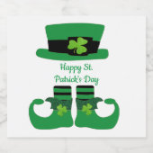 St. Patrick's Day, Irish, Leprechaun, Green Bier Etiket (Enkel label)