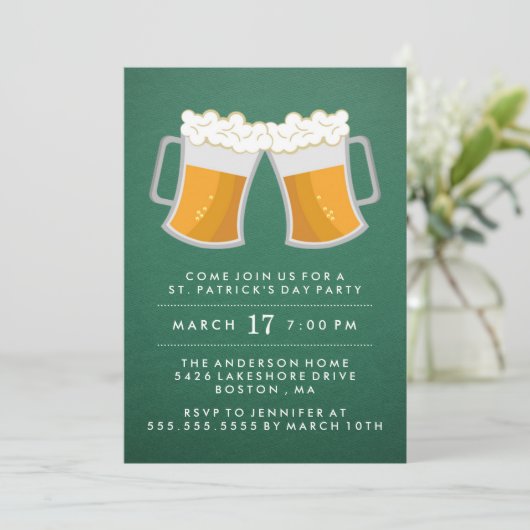 St. Patrick's Day Irish Party Invitation (Debout devant)