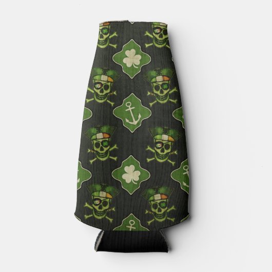 St. Patrick's Day Irish Pirate Bottle Cooler (Voorkant)