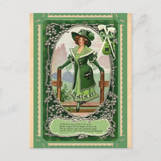 St Patricks Day Irish Poem Briefkaart (Voorkant)