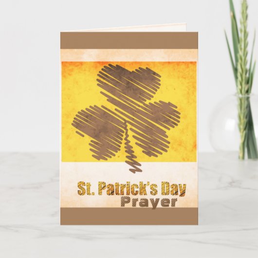 St. Patrick's Day Irish Prayer Custom Kaart (Voorkant)