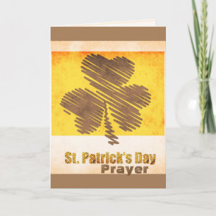 St. Patrick's Day Irish Prayer Custom Kaart