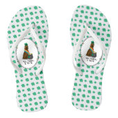 St. Patrick's Day Irish Setter Dog (red 1) Funny Teenslippers (Voetbed)