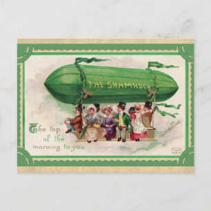St Patricks Day Irish Shamrock Blimp Briefkaart