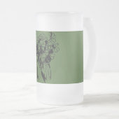 St. Patrick's Day Irish Shamrock Bouquet Matglas Bierpul (Voorkant rechts)