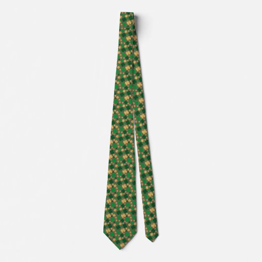 St. Patrick's Day Irish Shamrock Mannen Stropdas (Voorkant)