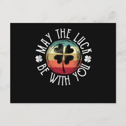 St. Patrick's Day Irish Shamrock May Happiness Briefkaart (Voorkant)