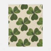 St Patrick's Day Irish Shamrock Pattern Fleece Deken (Voorkant)